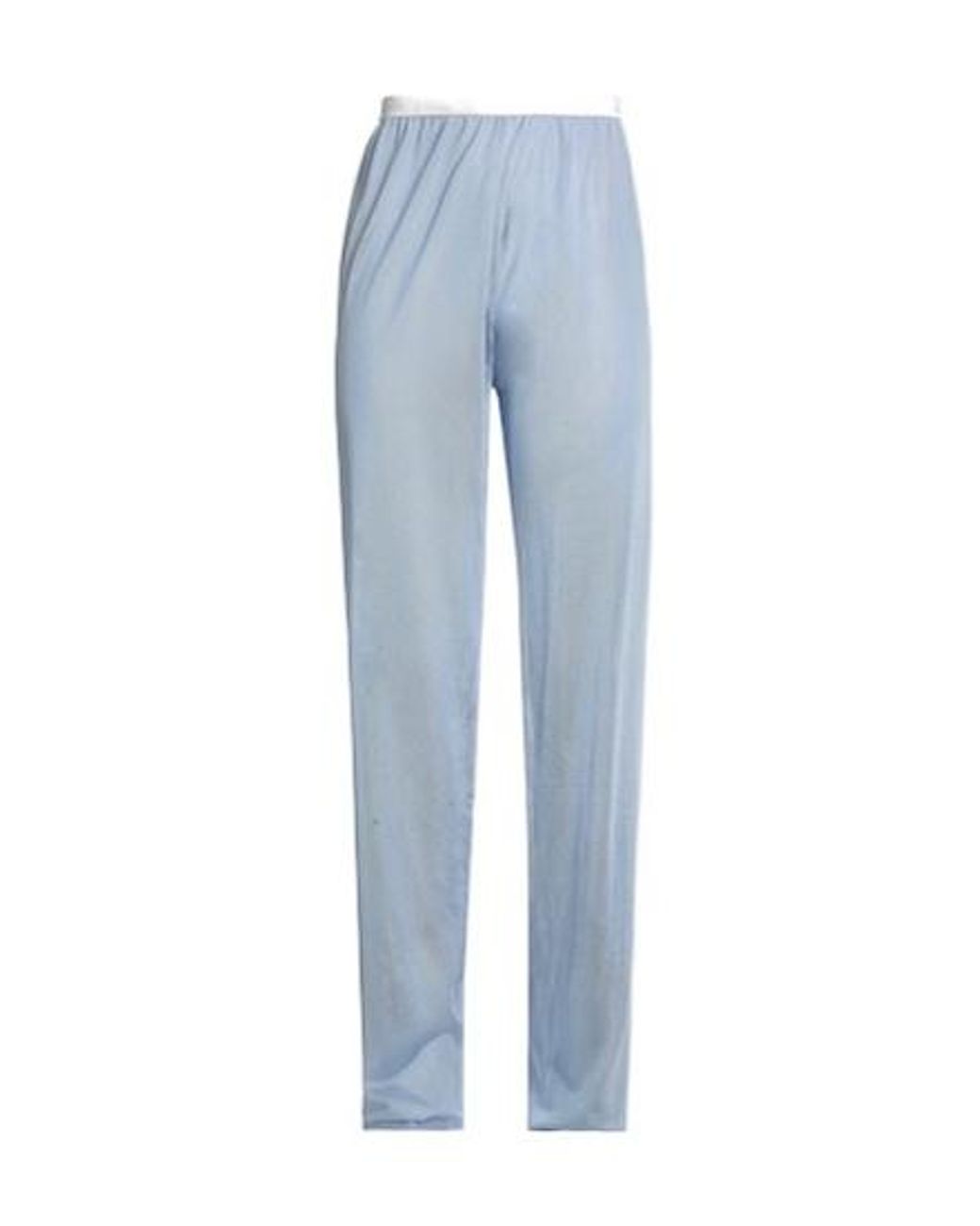 Maison Margiela Blue Solid-Color Straight-Leg Trousers