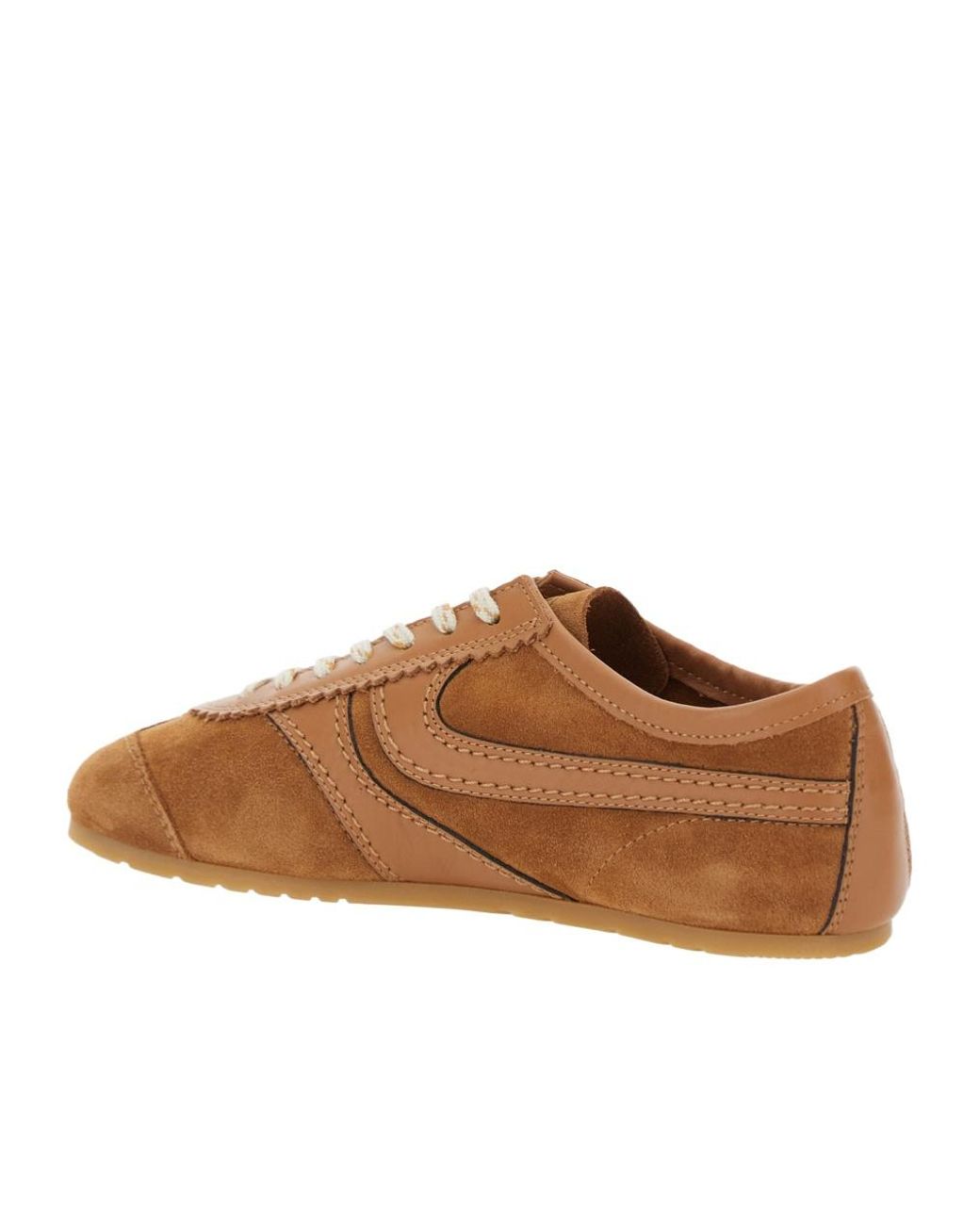 Dries Van Noten Brown Lace-Up Sneakers