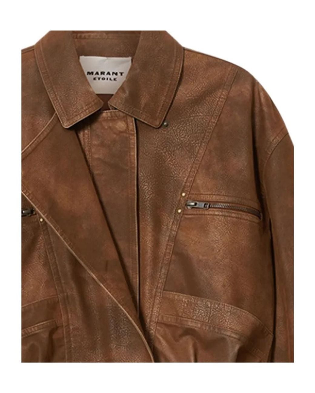 Isabel Marant Brown Long-Sleeve Casual Jacket
