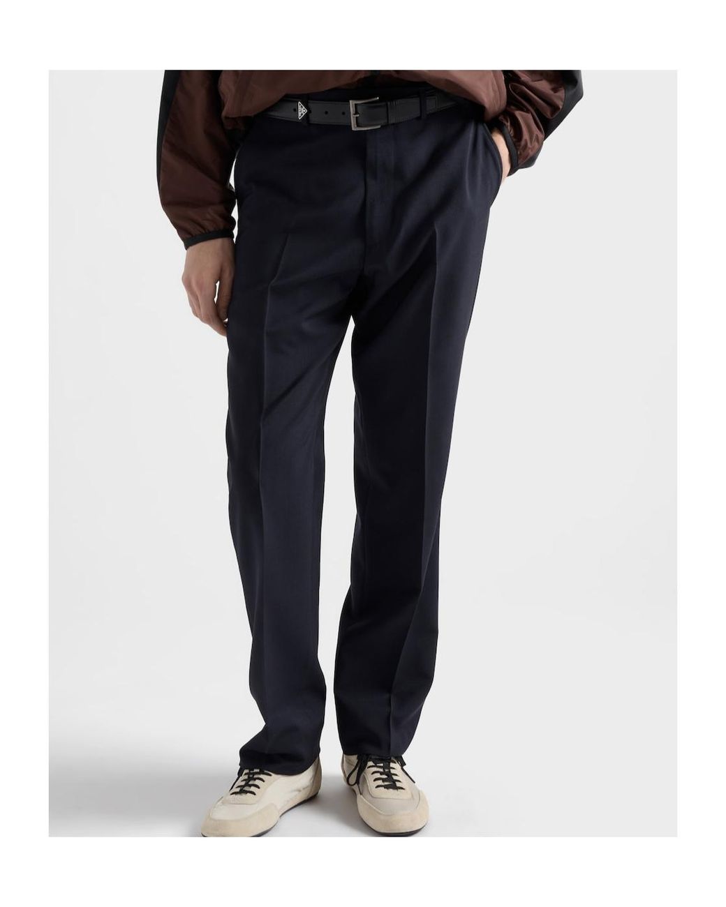 Prada Blue Classic Tailored Pants for men