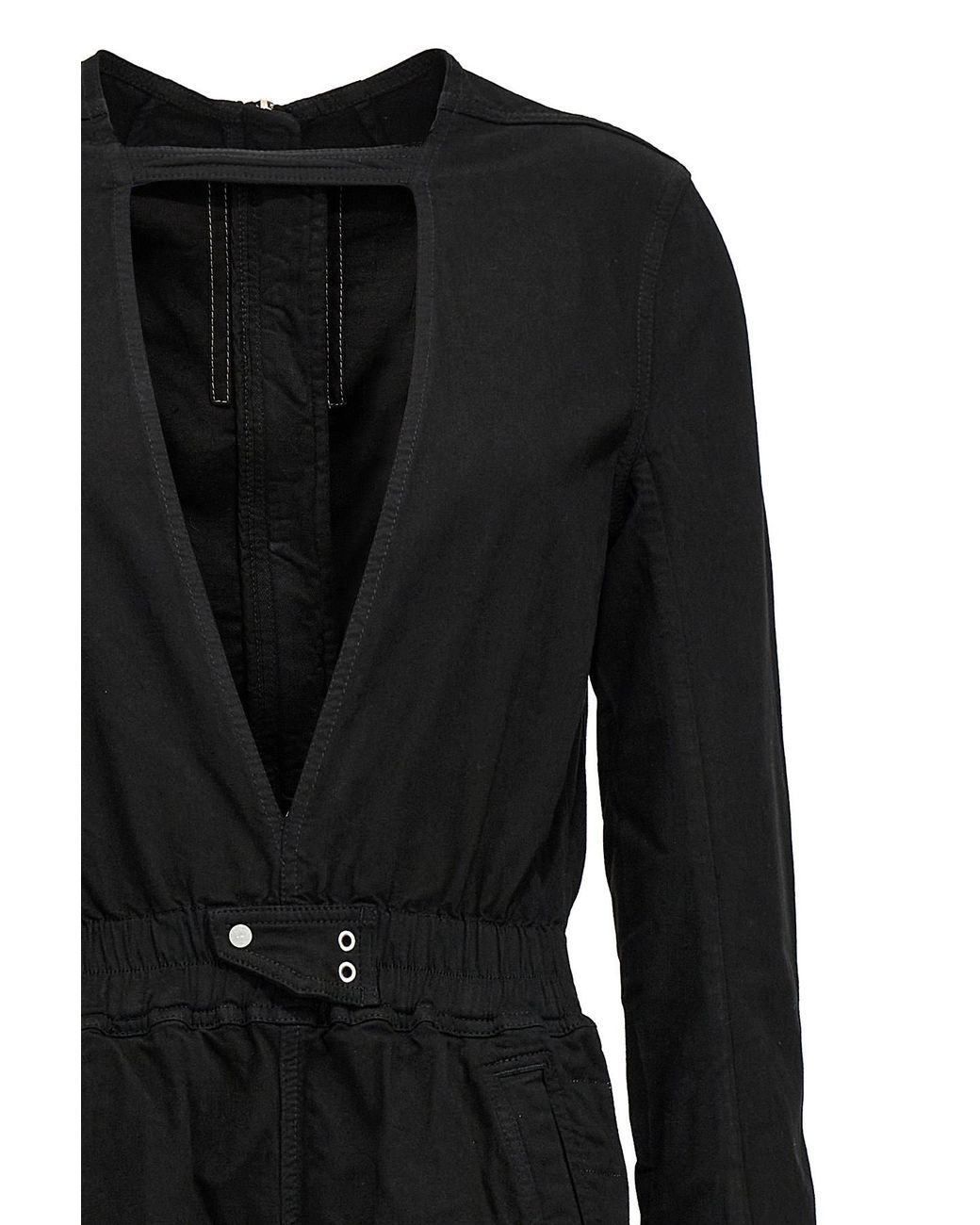 Rick Owens Black Eclipse Bodybag One Length Bodysuit
