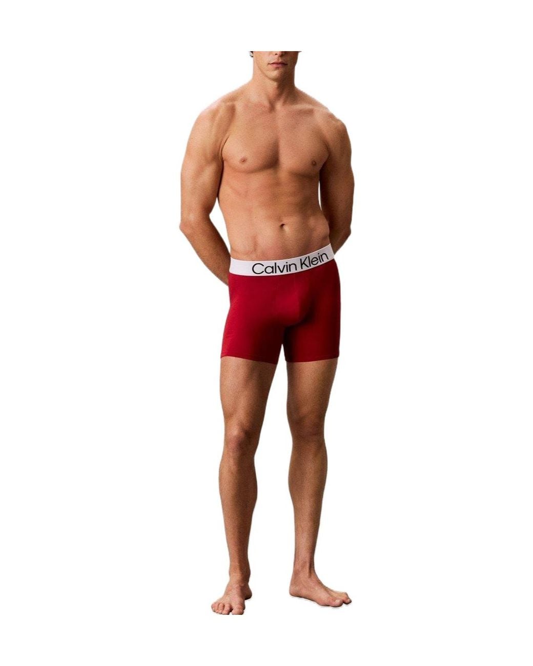 Calvin Klein Red Solid Color Single Boxer for men