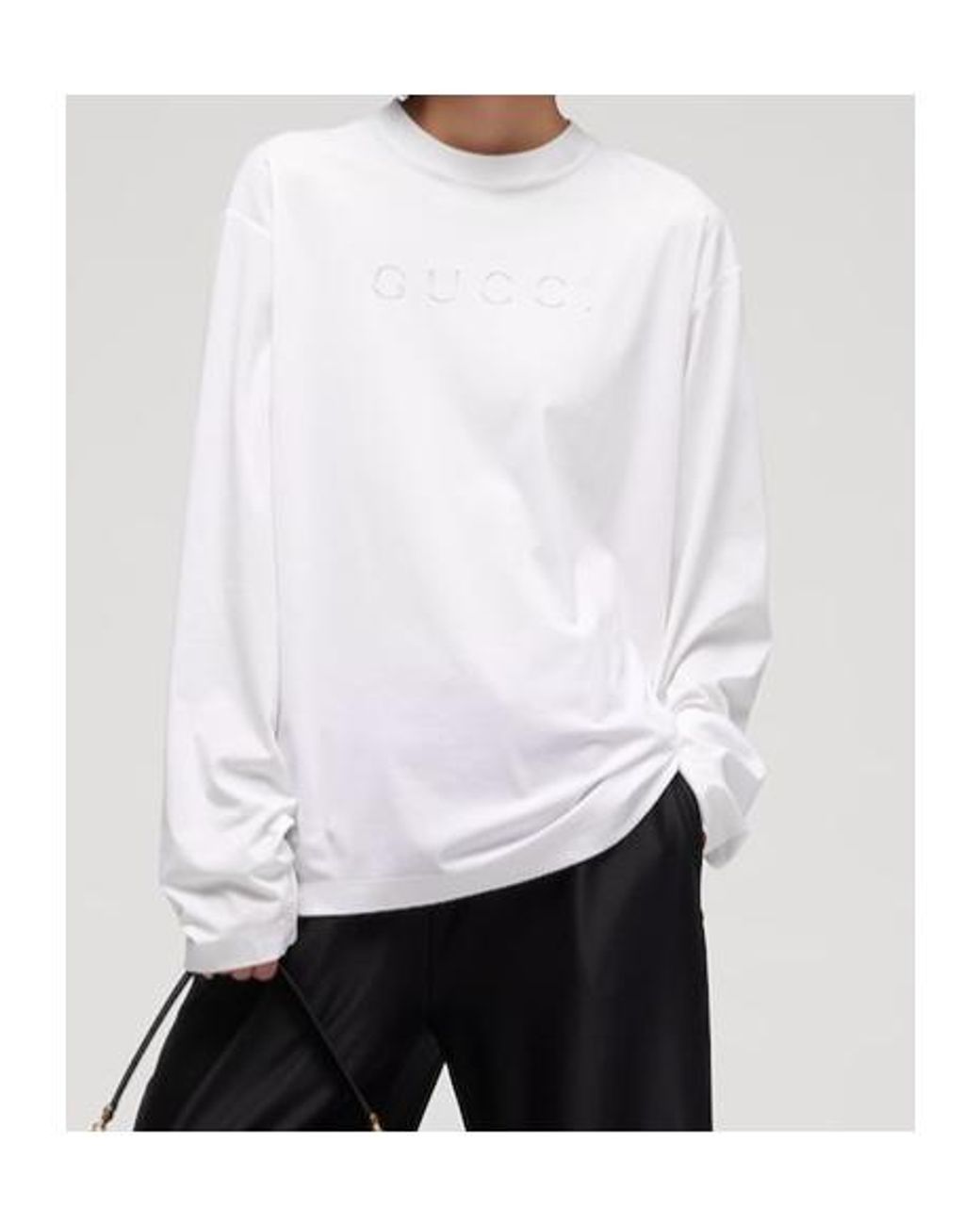 Gucci White Printed Jersey T-Shirt