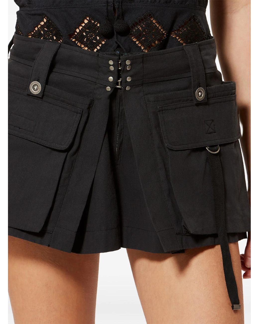 Isabel Marant Black Barta Shorts