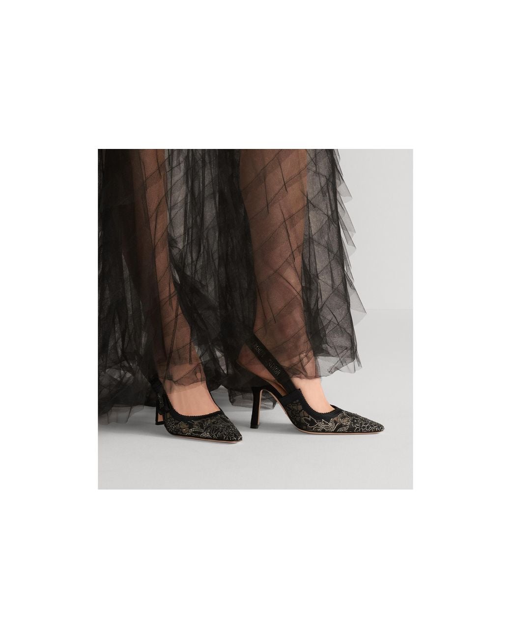 Dior Black J'A Slingback Pump