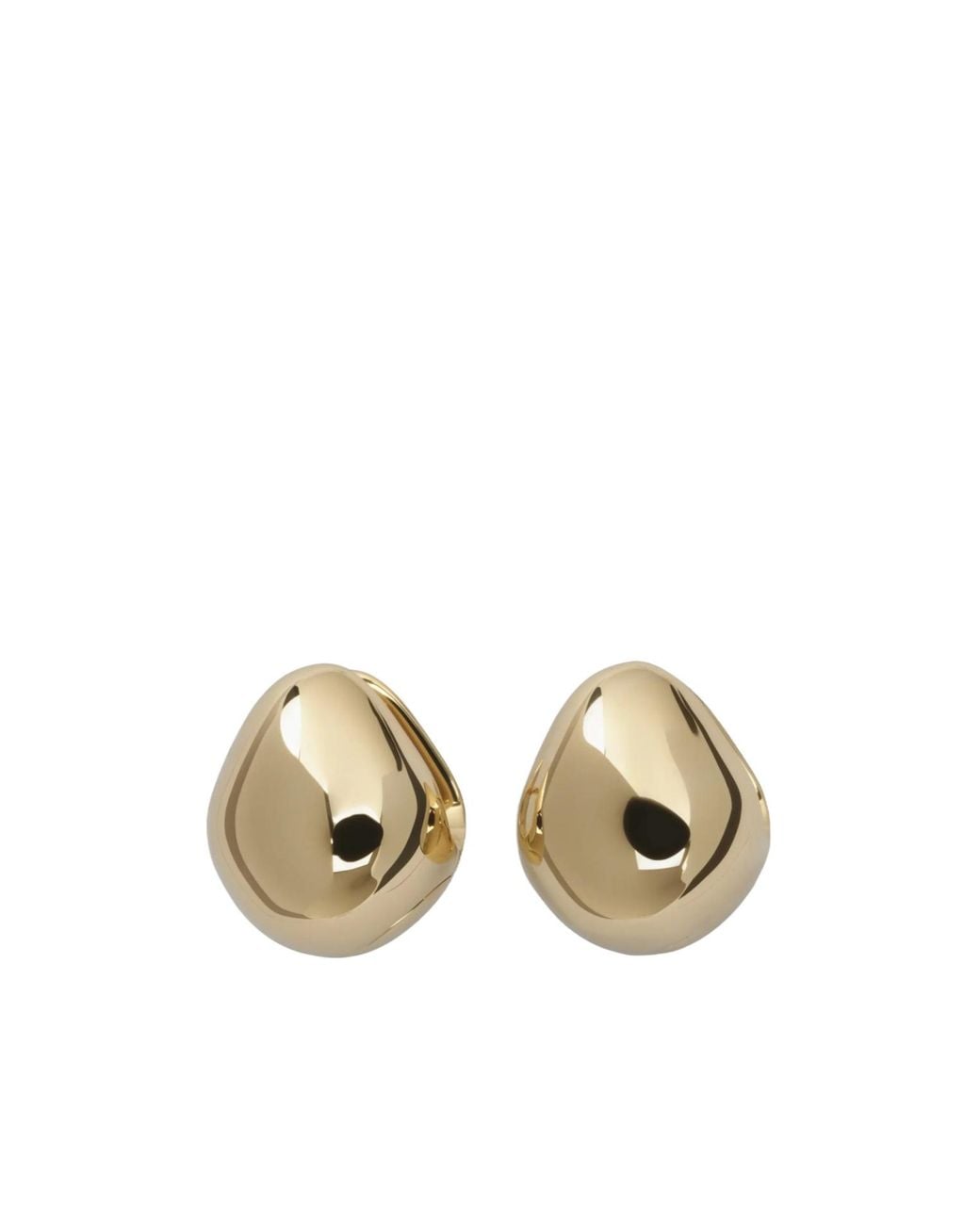 Phoebe Philo Metallic Pebble Earrings