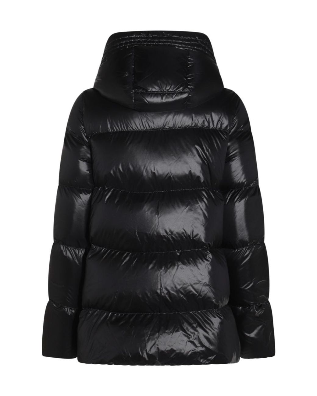 Moncler Black Hooded Padded Down Jacket