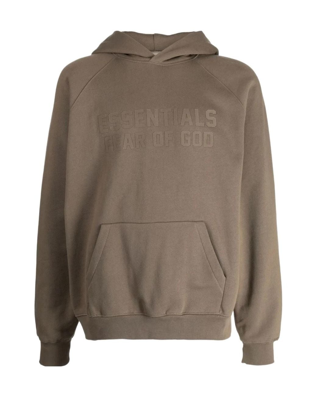 Fear Of God Brown Logo-Print Hoodie for men