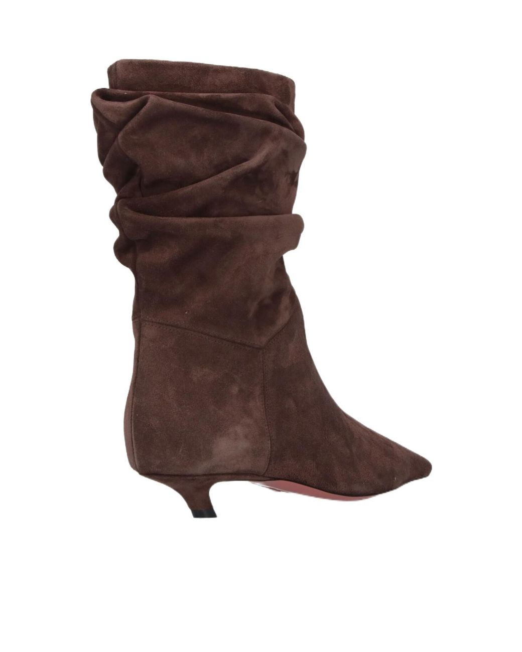 AMINA MUADDI Brown Stiletto Heel Ankle Boots
