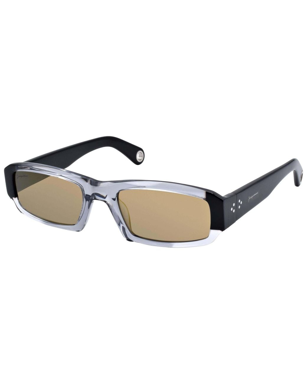 Jacquemus Metallic Saltu Rectangle-Frame Sunglasses