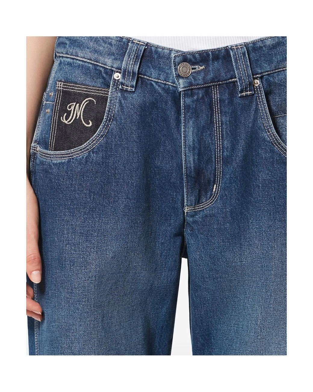 Isabel Marant Blue Jeyda Straight Leg Jeans