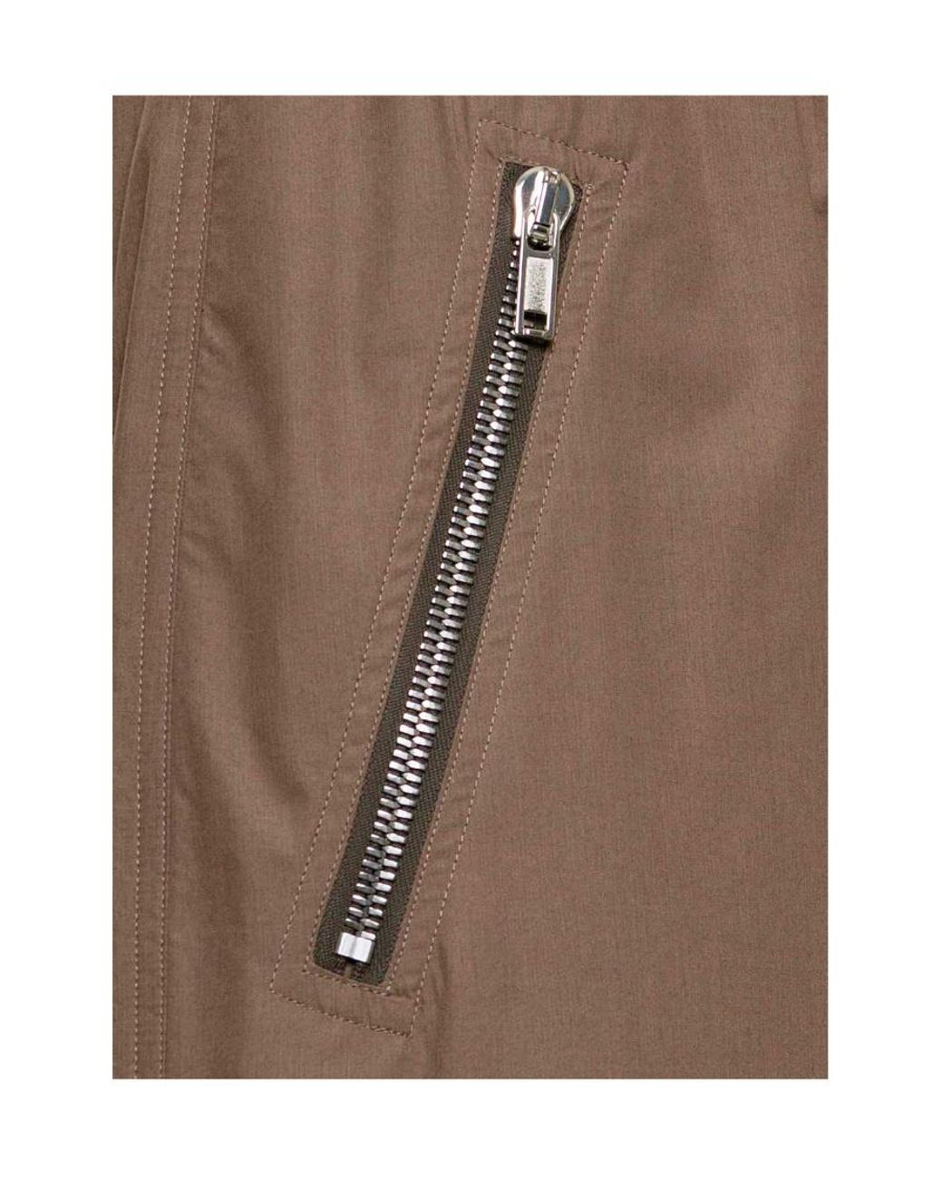 Rick Owens Brown Zip-Up Detailed Drawstring Track Pants for men