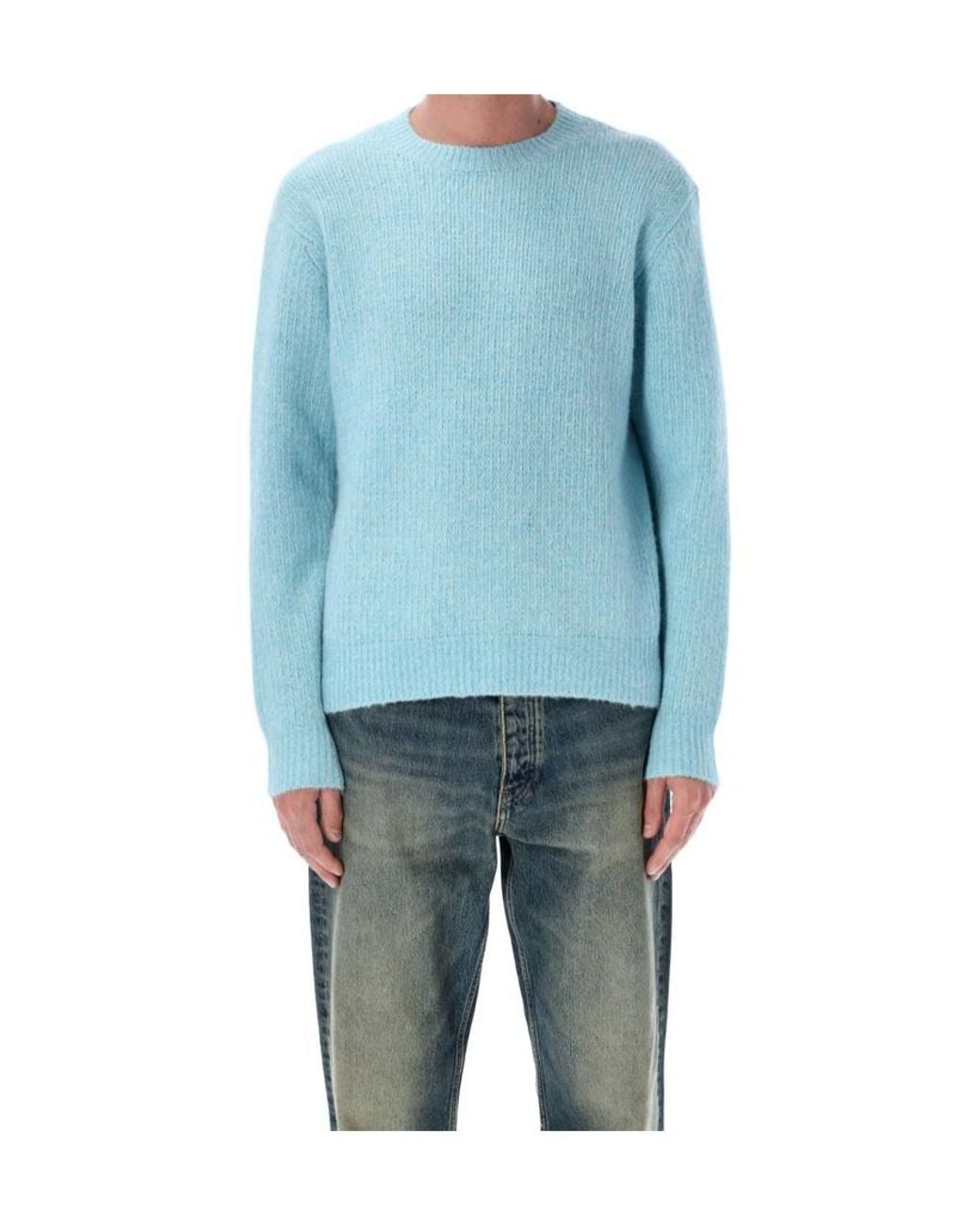 sunflower Blue Crew Neck Sweater for men