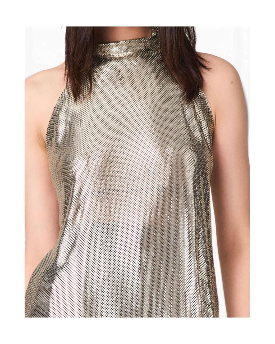 Stella McCartney White Sleeveless Alterneck Top