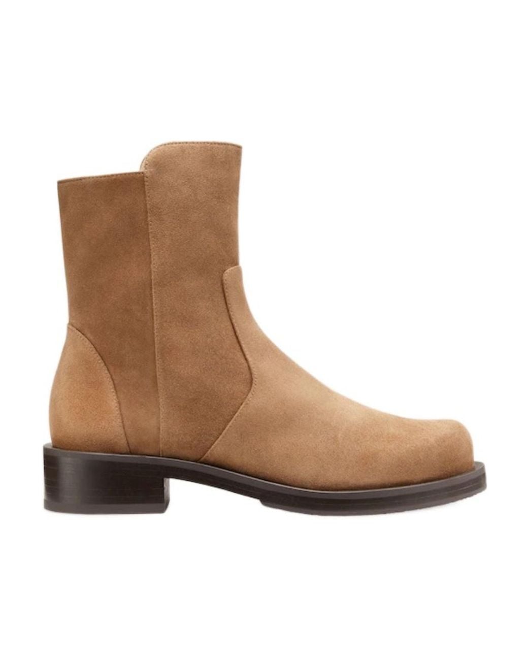 Stuart Weitzman Brown Zipper Boots