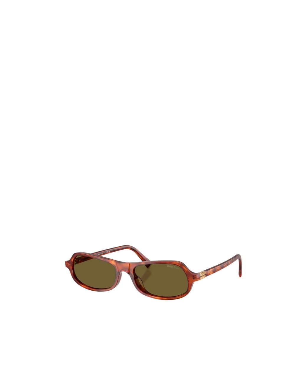 Miu Miu White Full-Rim Sunglasses