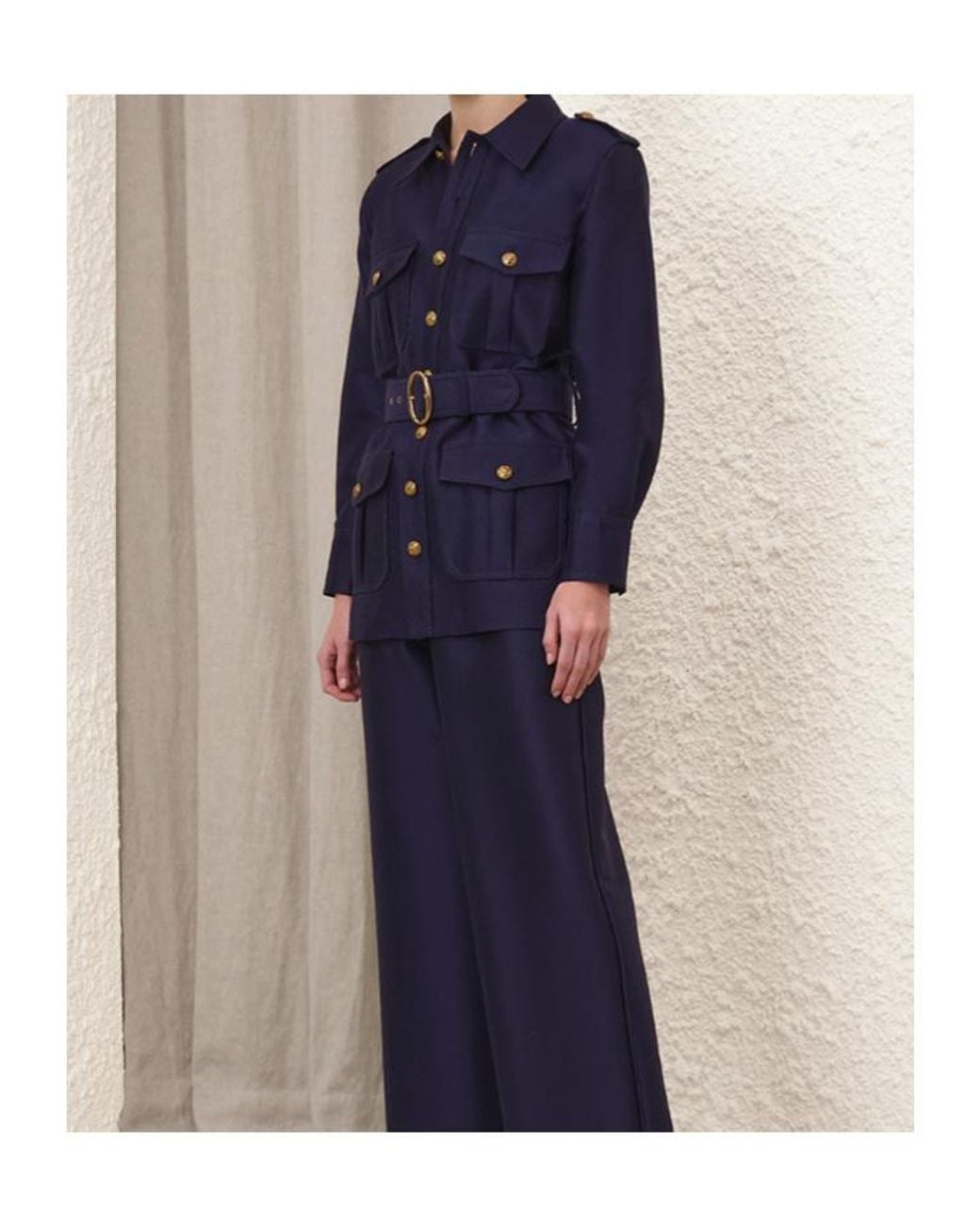 Zimmermann Blue Hypnotic Utility Jacket