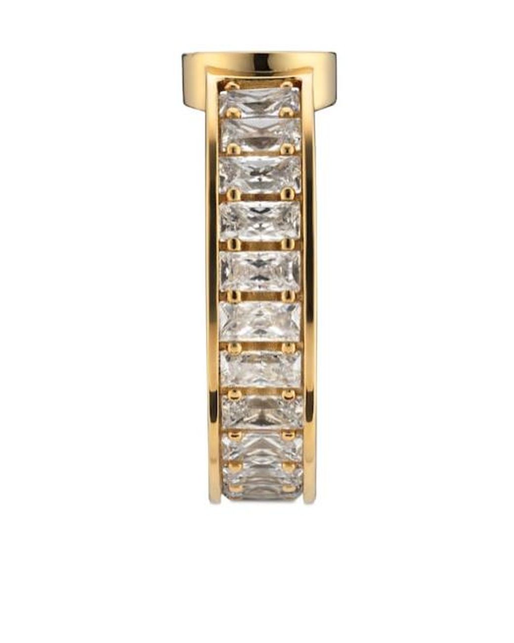 Gucci Metallic Blondie Wide Crystal Ring