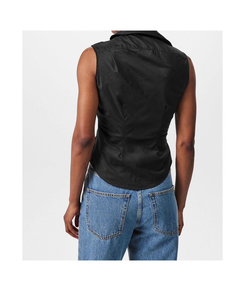 Vivienne Westwood Black Sleeveless Fitted Shirt