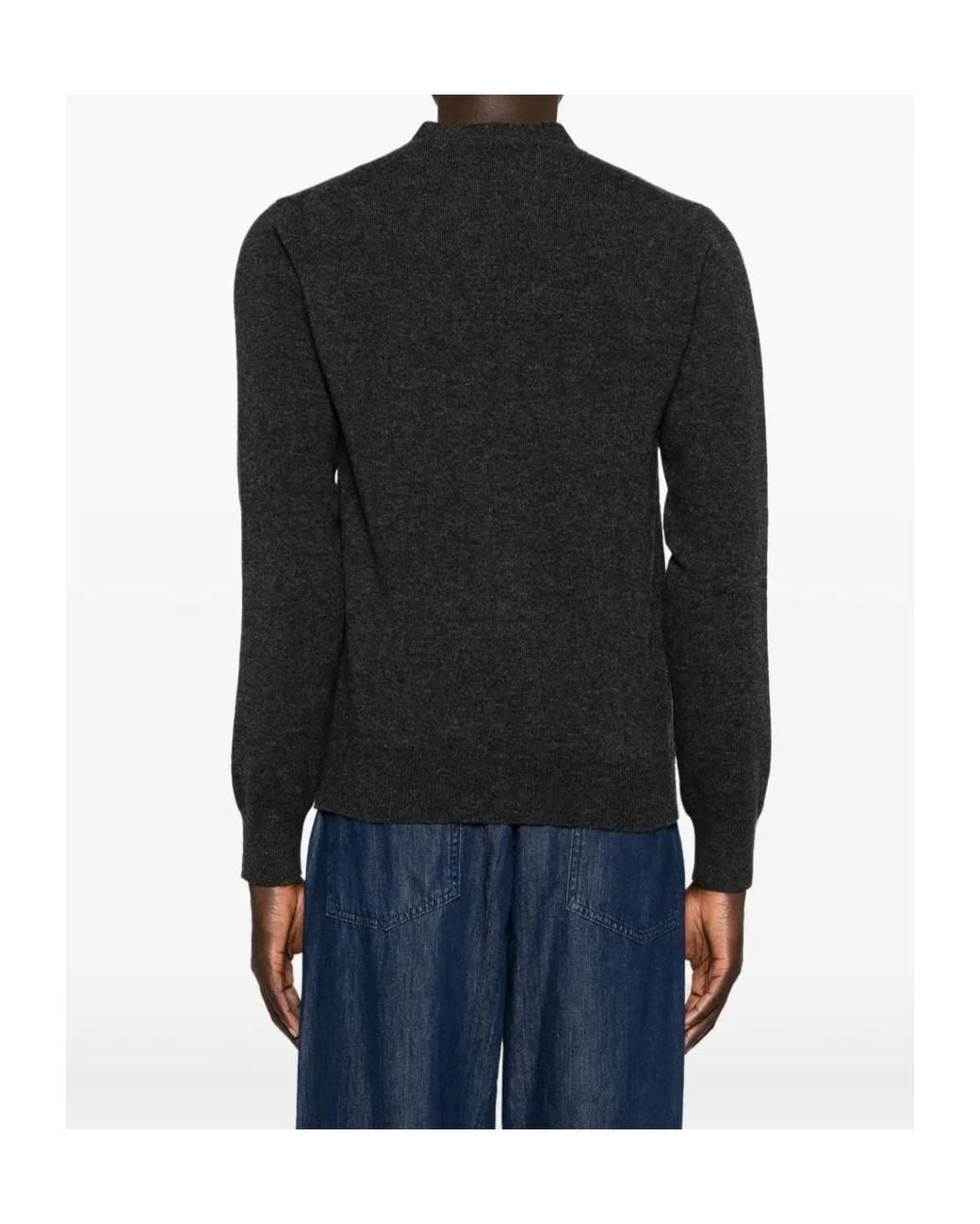 Comme des Garçons Black Heart-Patch Wool Cardigan for men