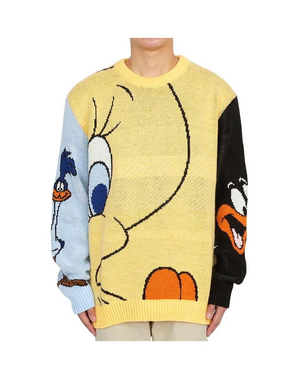 FAMILY FIRST Metallic Long-Sleeved Sweater for men