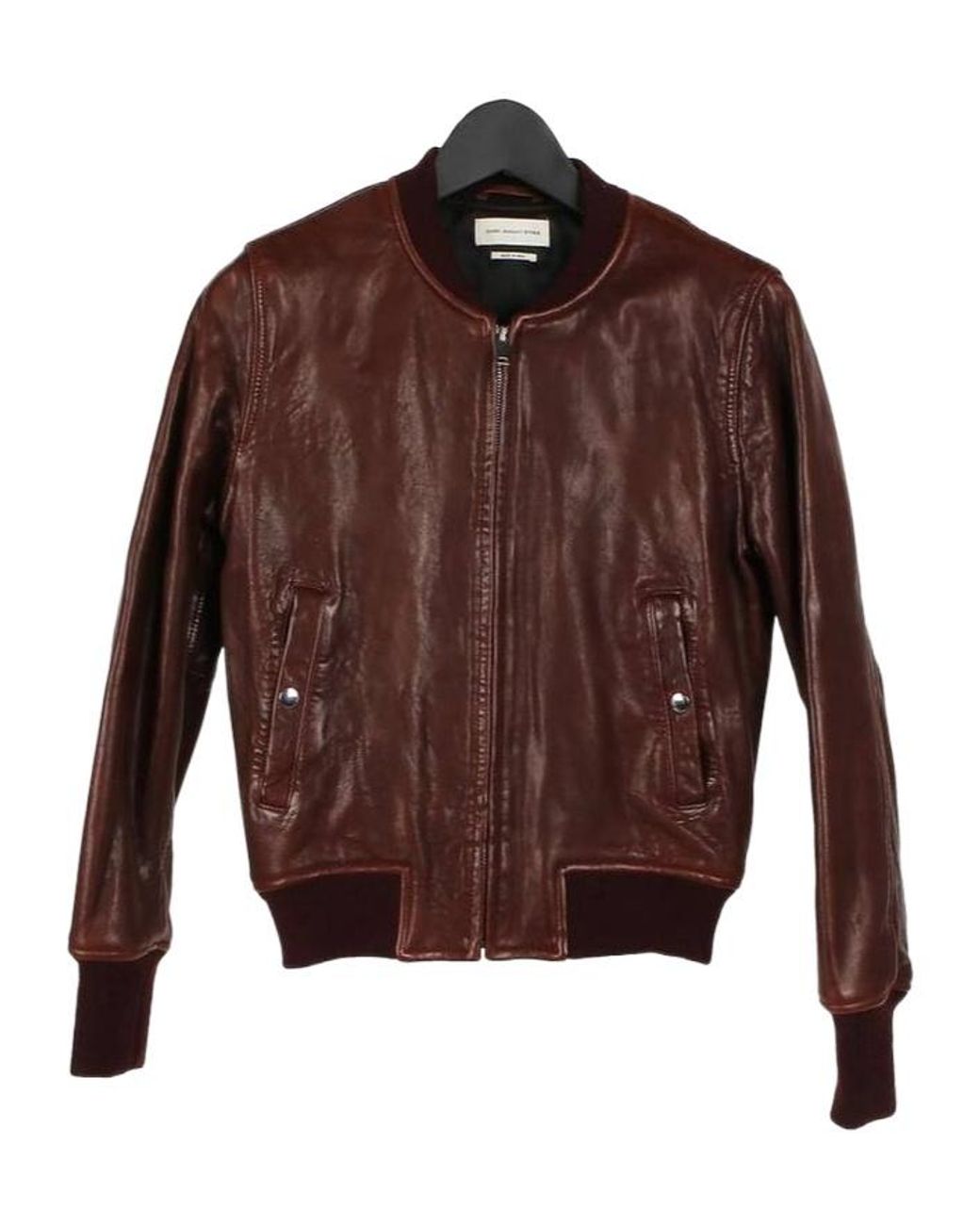 Isabel Marant Brown Long Sleeve Leather Jacket