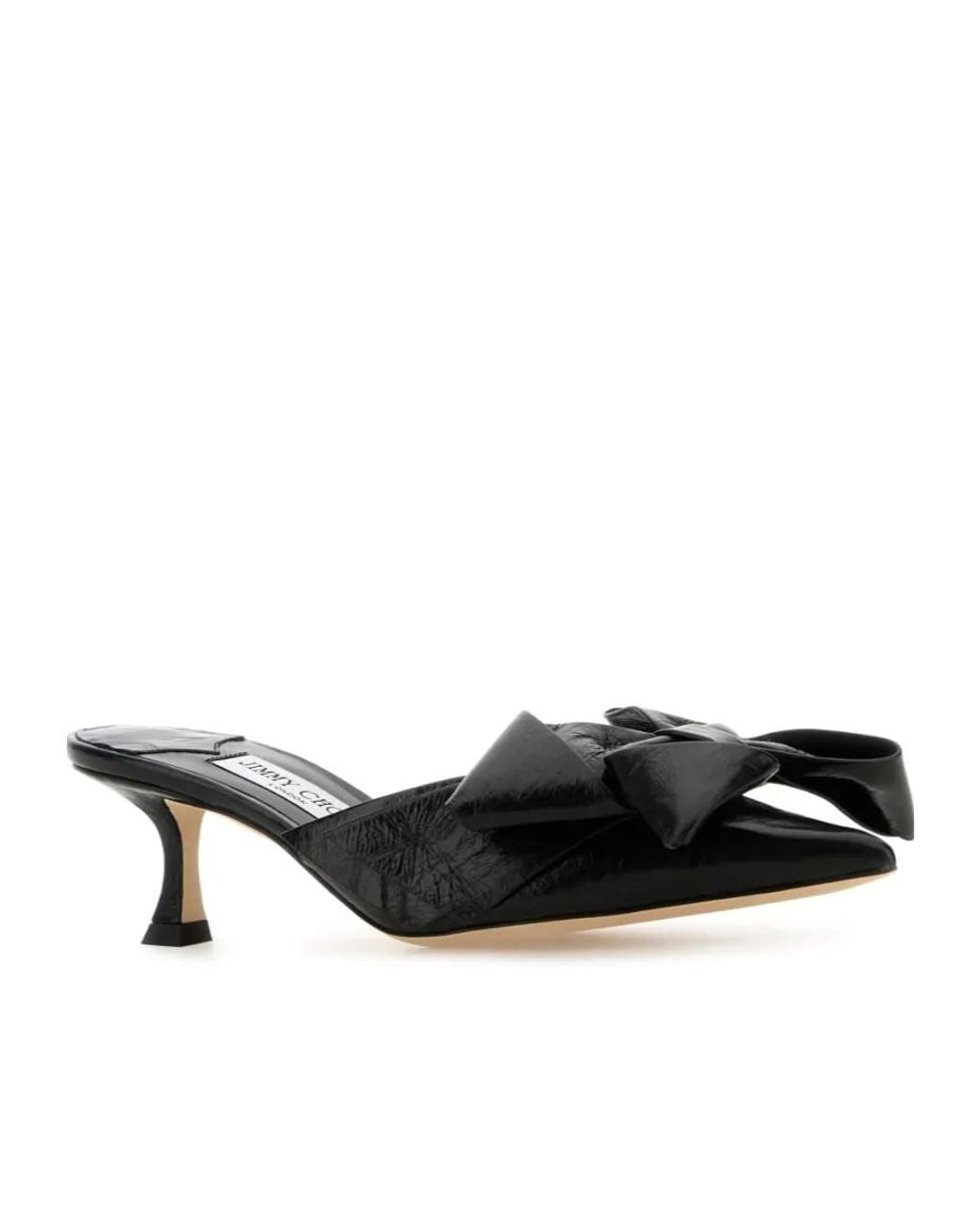 Jimmy Choo Black Staz 50 Mules