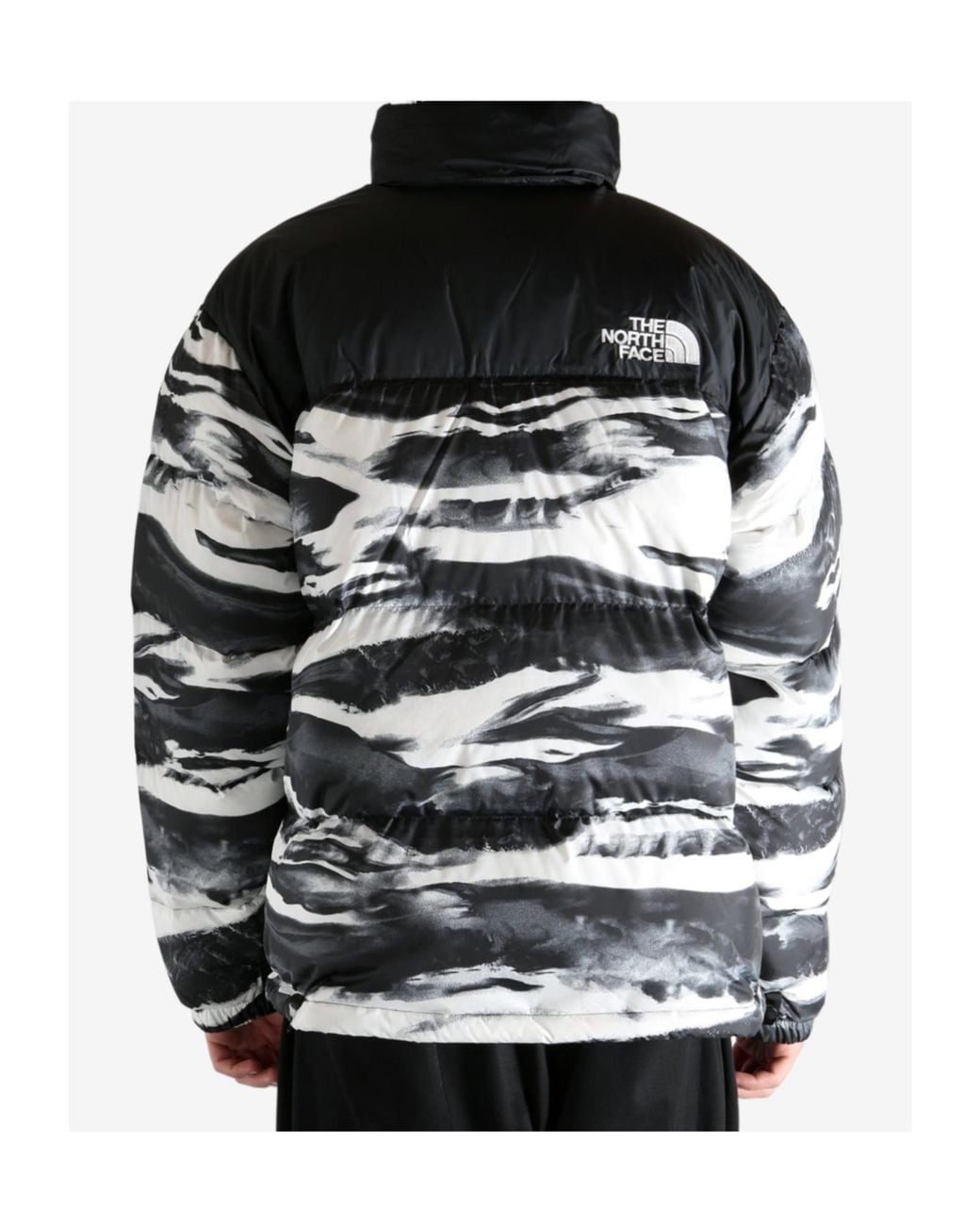 The North Face Black Logo Printed Zip-Up Jacket for men