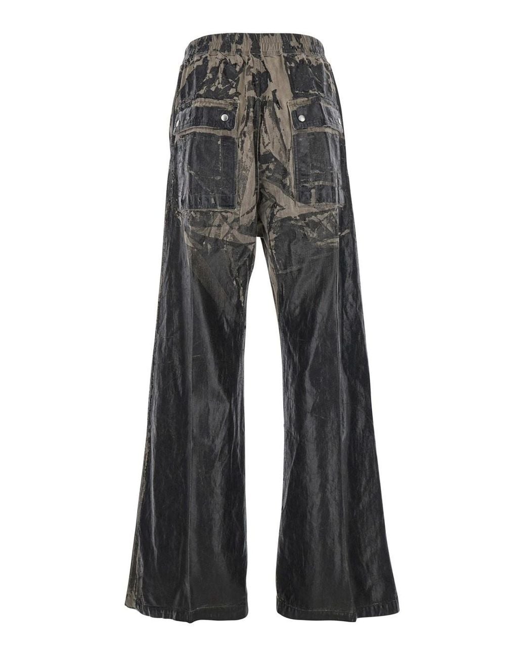 Rick Owens Gray Geth Belas Distressed Trousers for men