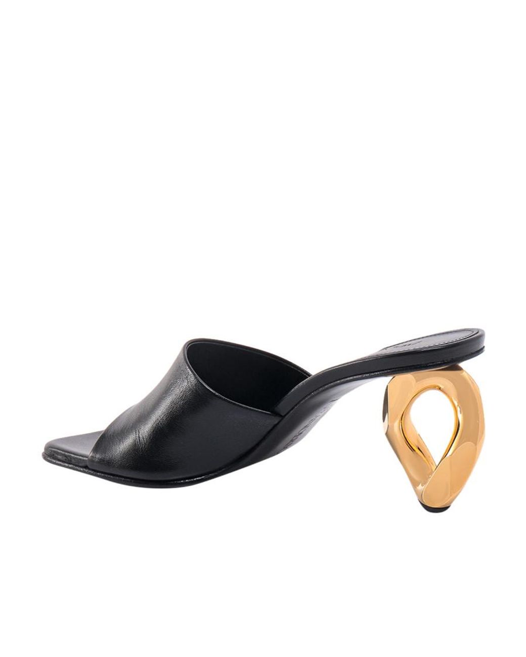 J.W. Anderson Black Square-Headed High-Heeled Sandals