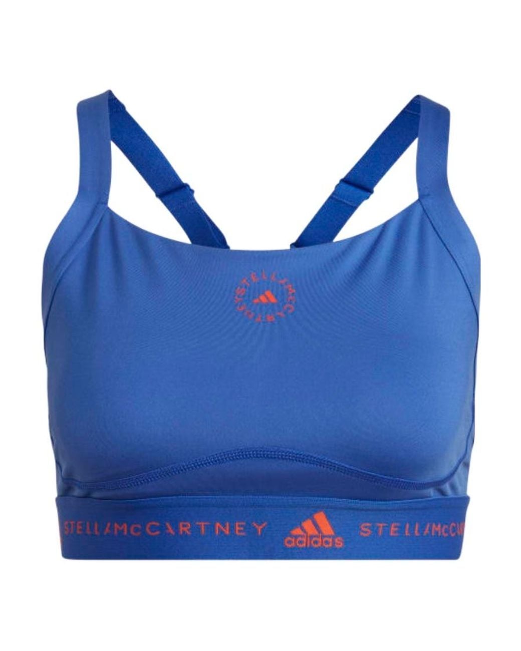 Adidas By Stella McCartney Blue Medium Support Bra