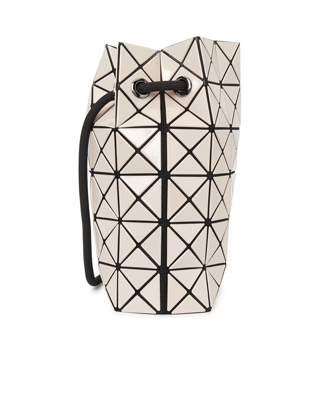 Issey Miyake White Logo Shoulder Bag