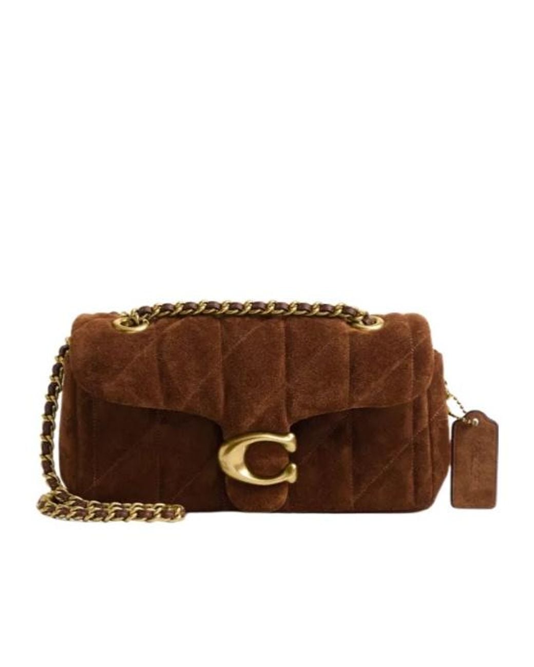 COACH Brown Tabby 20 Quilted Shoulder Bag