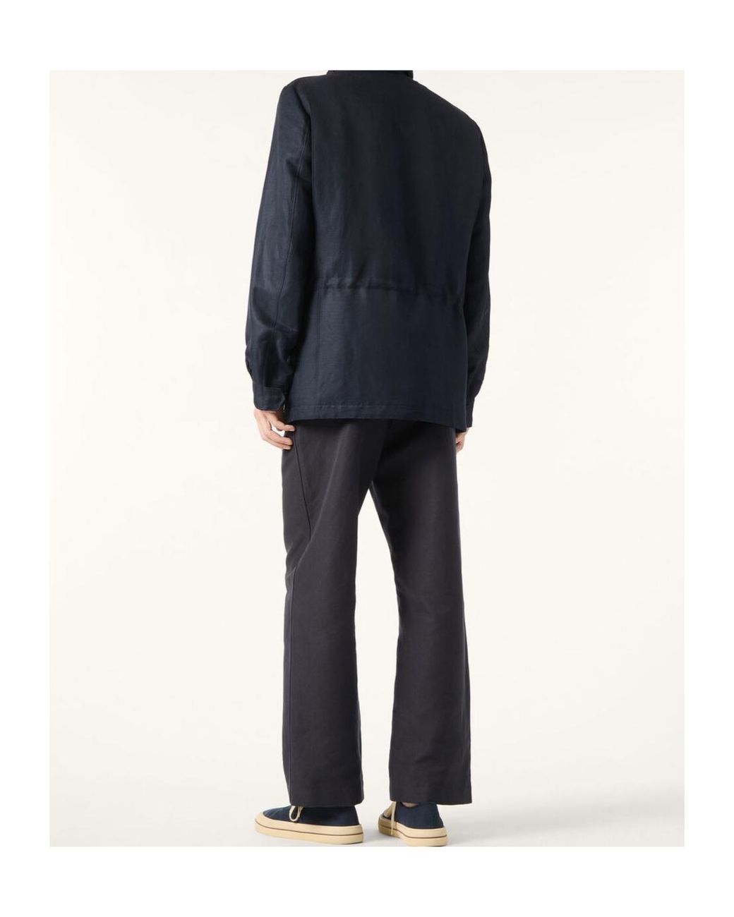 Loro Piana Blue Traveler Field Jacket for men