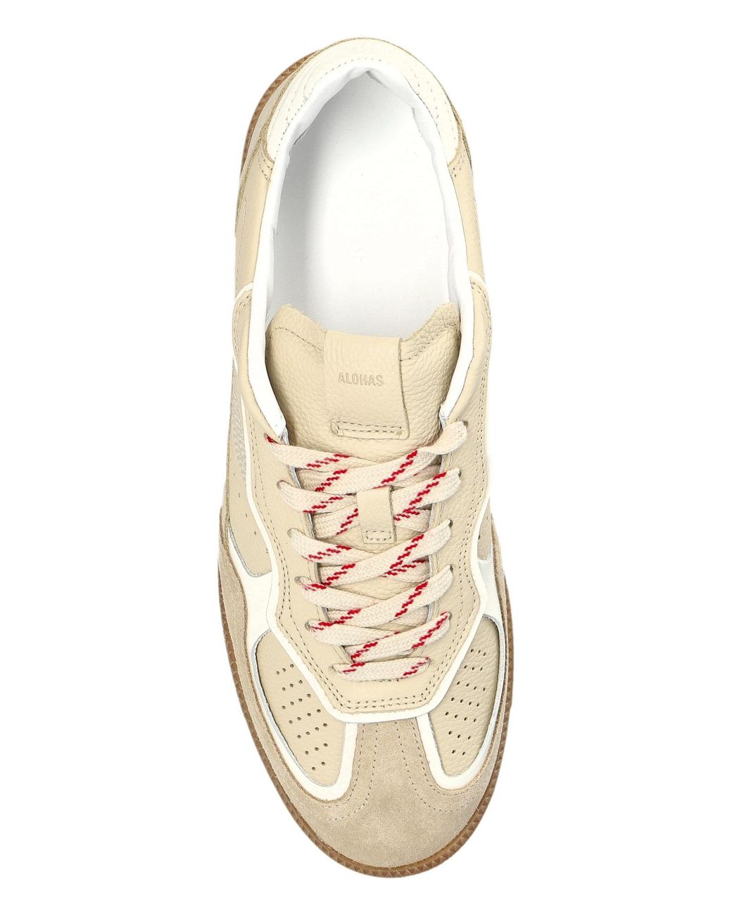 Alohas White Tb.490 Lace-Up Casual Sneakers