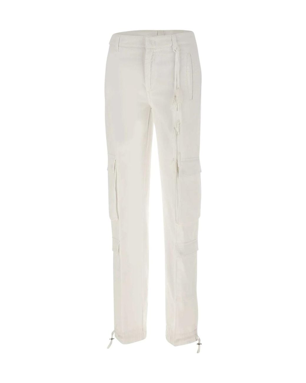 Dondup White Amber Cargo Pants