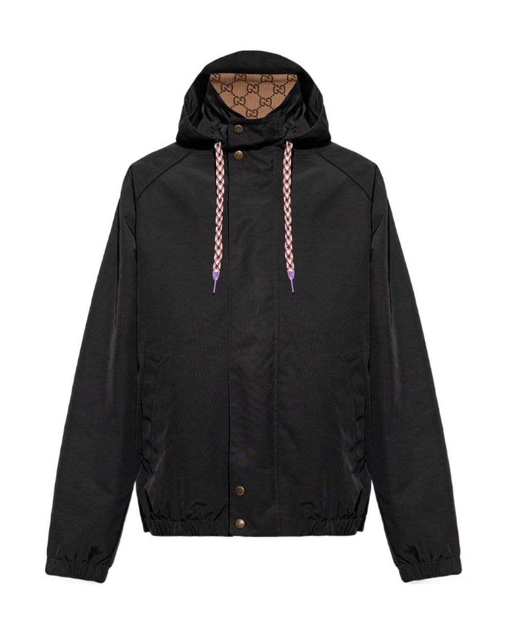 Gucci Black Reversible Gg Canvas Jacket for men