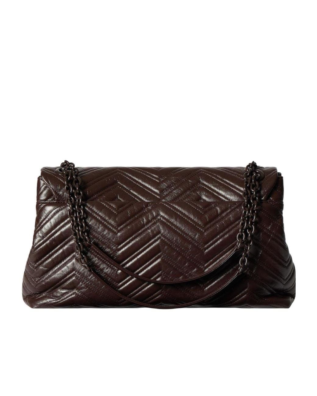 Gucci Brown Gg Marmont Medium Shoulder Bag