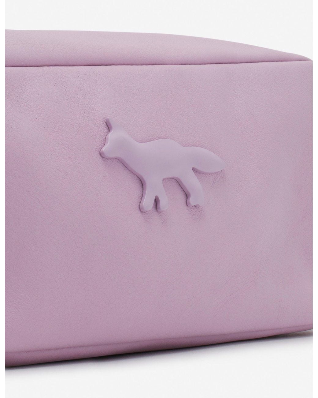 Maison Kitsuné Purple Fox Patch Shoulder Bag