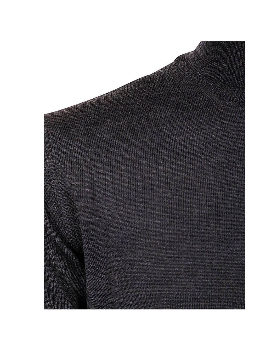 Nuur Blue High Neck Sweater for men