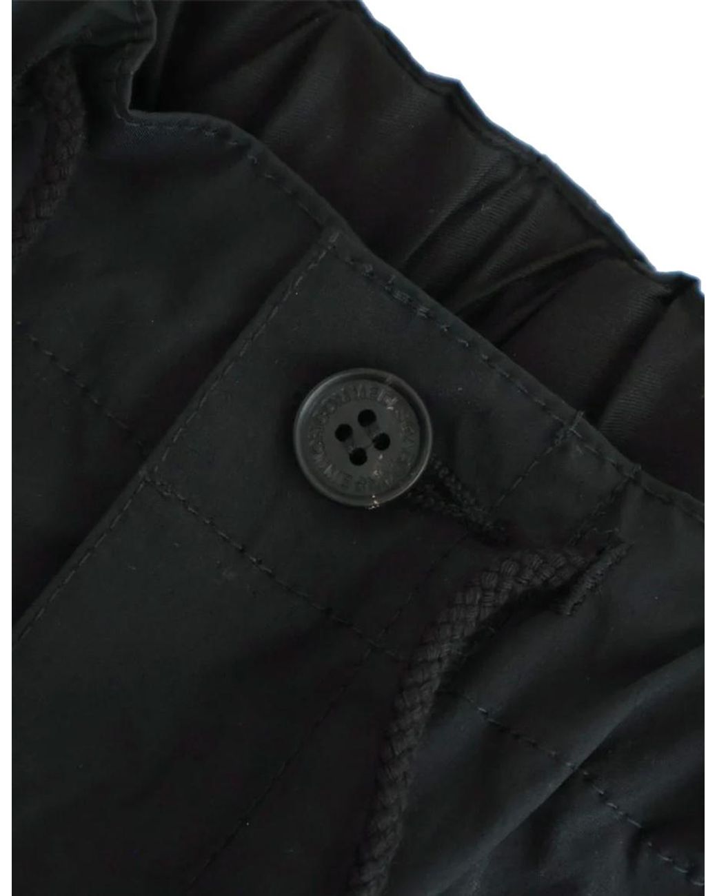 Comme des Garçons Black Drawstring Elastic Waist Casual Pants for men