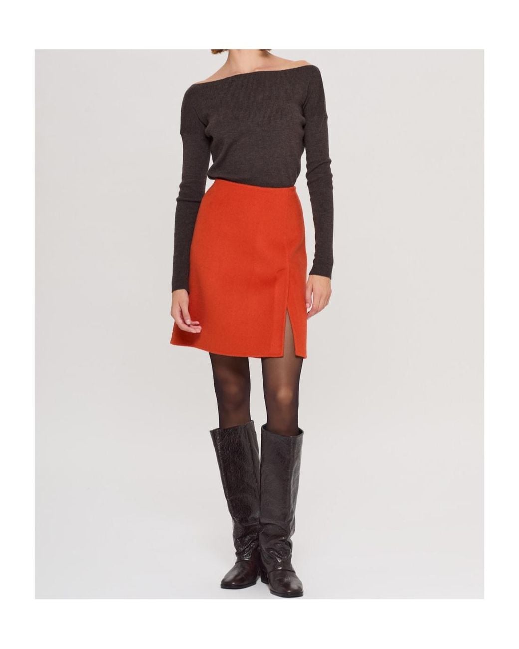 P.A.R.O.S.H. Orange Double Skirt