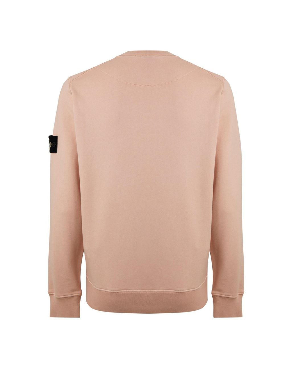 Stone Island Pink Crew Cotton Sweater for men