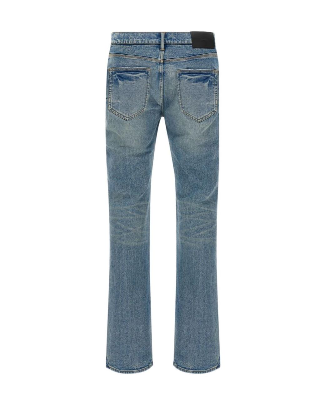 Purple Brand Blue Flare Worn Jeans for men
