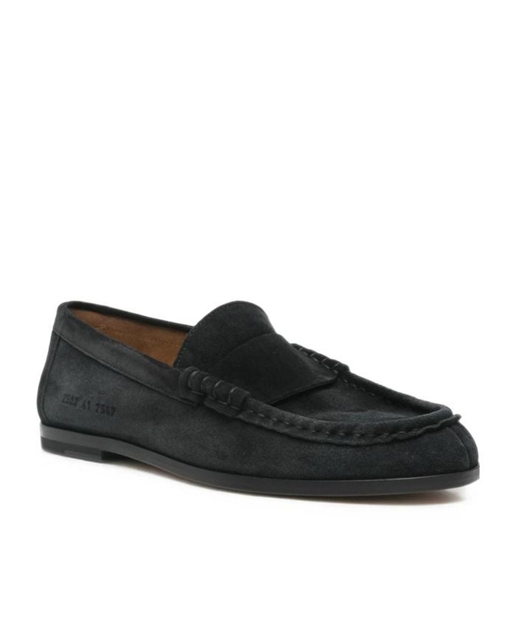 Common Projects Black Round-Toe Loafers for men