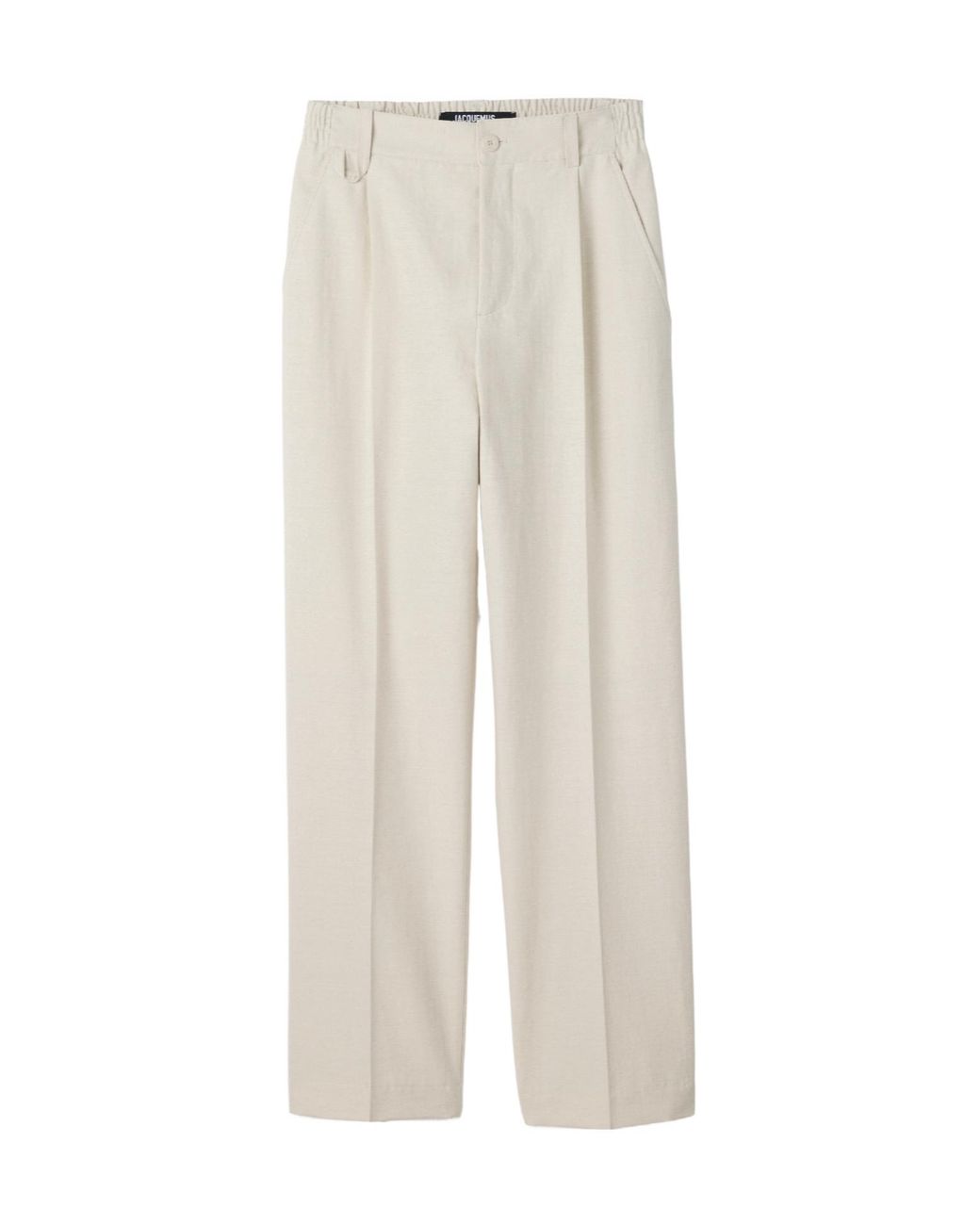 Jacquemus White The Croisière Mid-Rise Pants for men