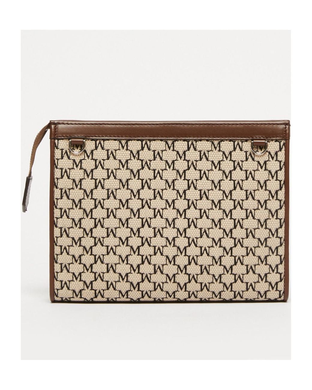 Max Mara Natural Mmtrousses Logo Plaque Zip-Up Wallet