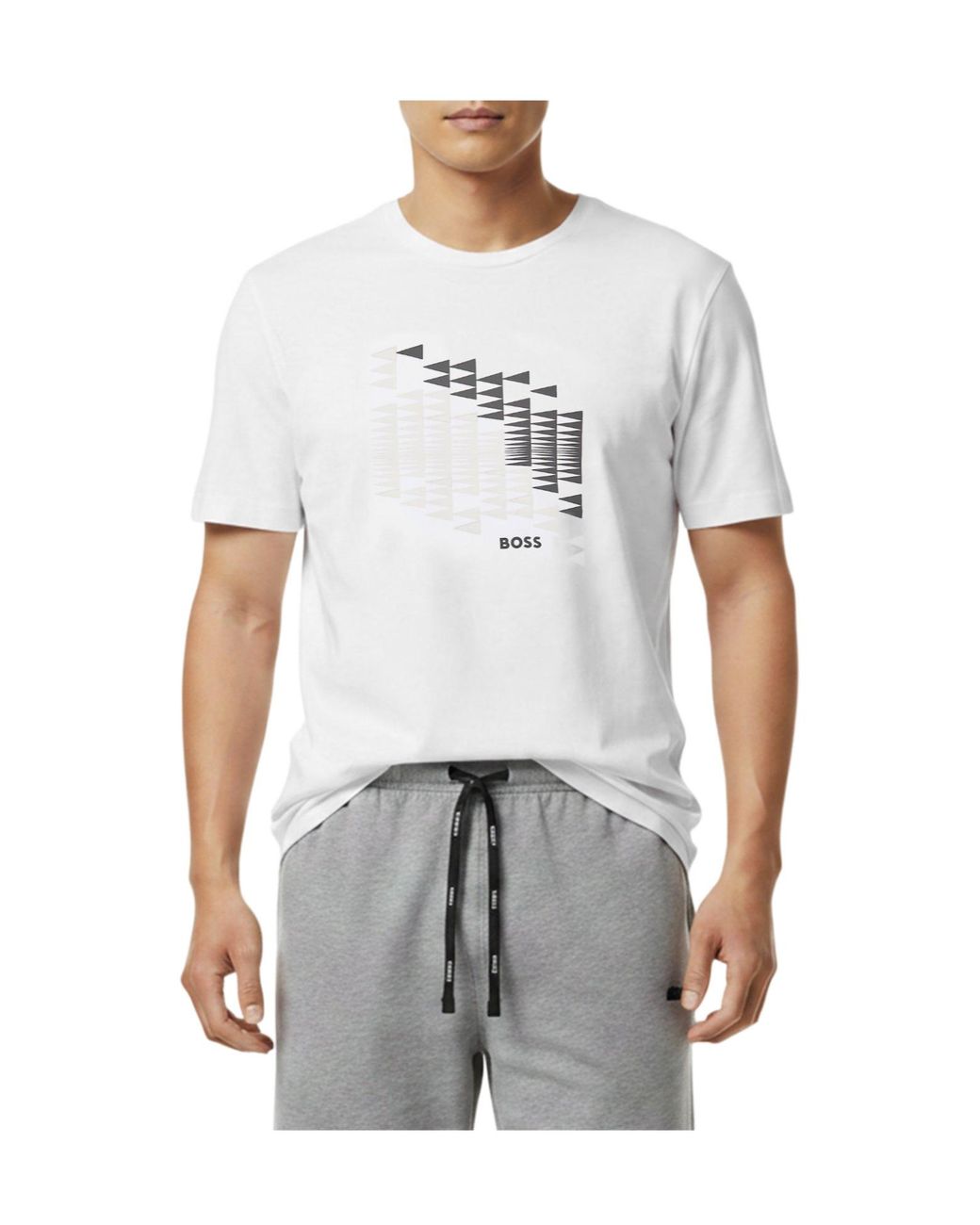Boss White Regularfit Tshirt for men