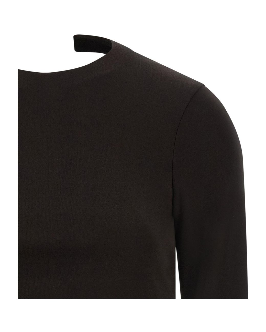 Tom Ford Black Crew-Neck Backless Top
