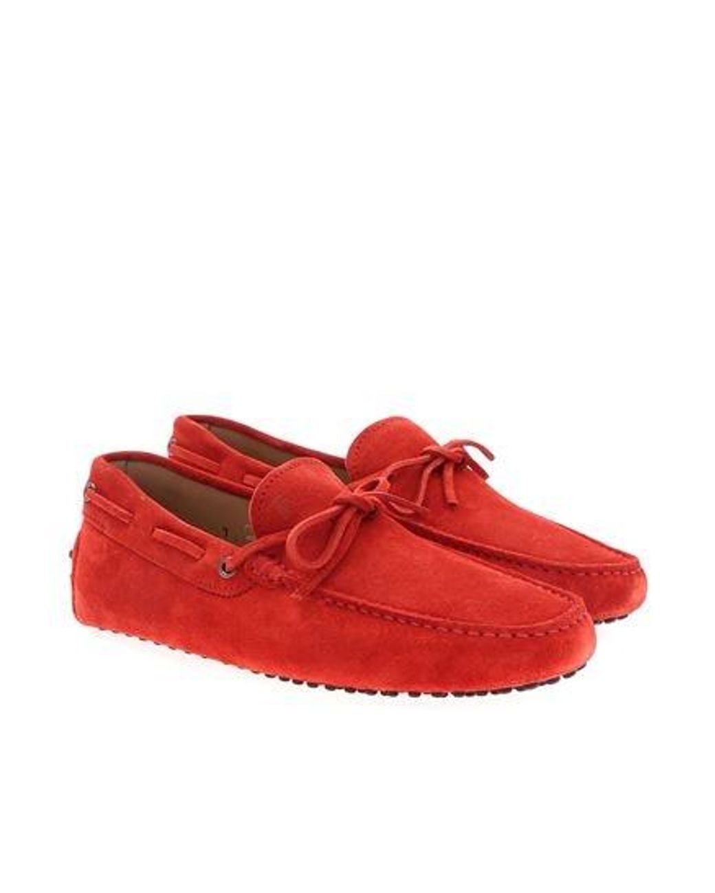 Tod's Red 'Gommino' Loafers for men